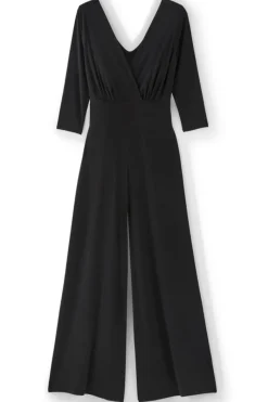 Soft Surroundings Dresses|Jumpsuits|3/4 Sleeve Penelope Jumpsuit Black