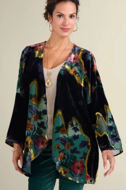 Soft Surroundings Toppers|Aaliyah Floral Velvet Topper SecretGardenBurnout