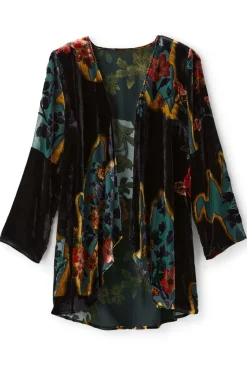 Soft Surroundings Toppers|Aaliyah Floral Velvet Topper SecretGardenBurnout
