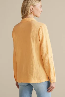 Soft Surroundings Tops|Addison Gauze Big Shirt