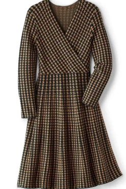 Soft Surroundings Dresses|Aida Surplice Dress Hazelnut