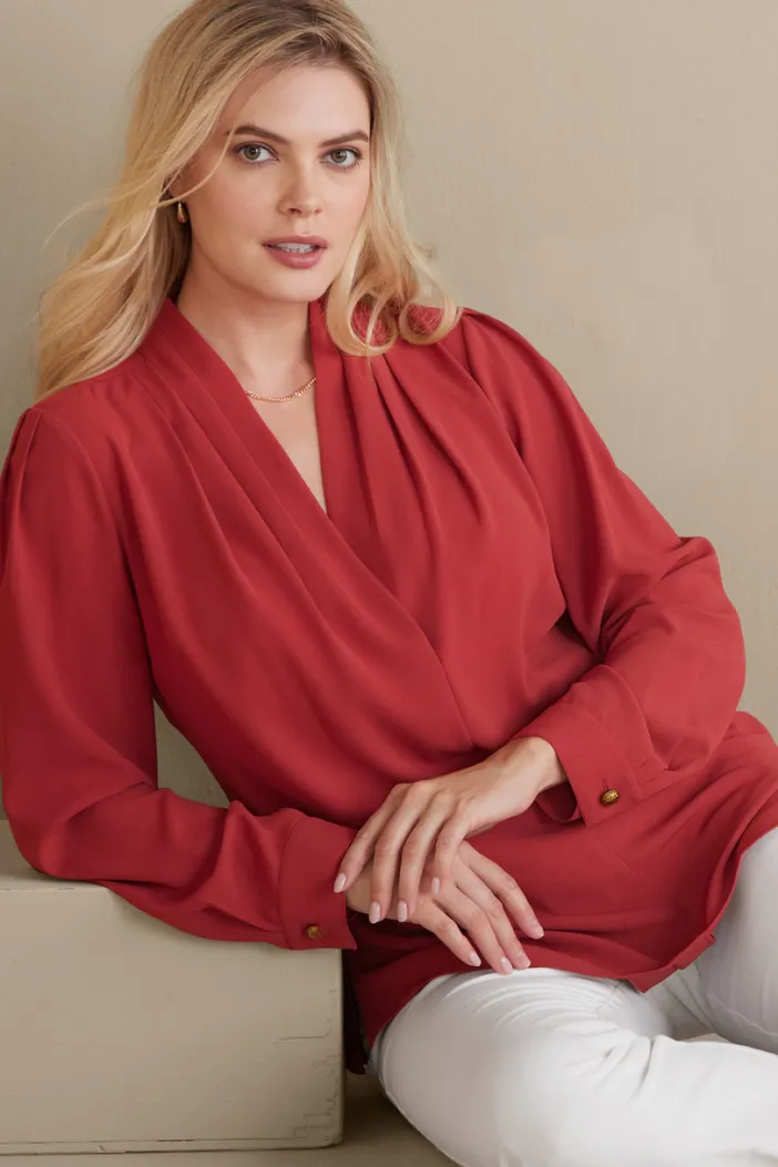 Soft Surroundings Tops|Akira Blouse