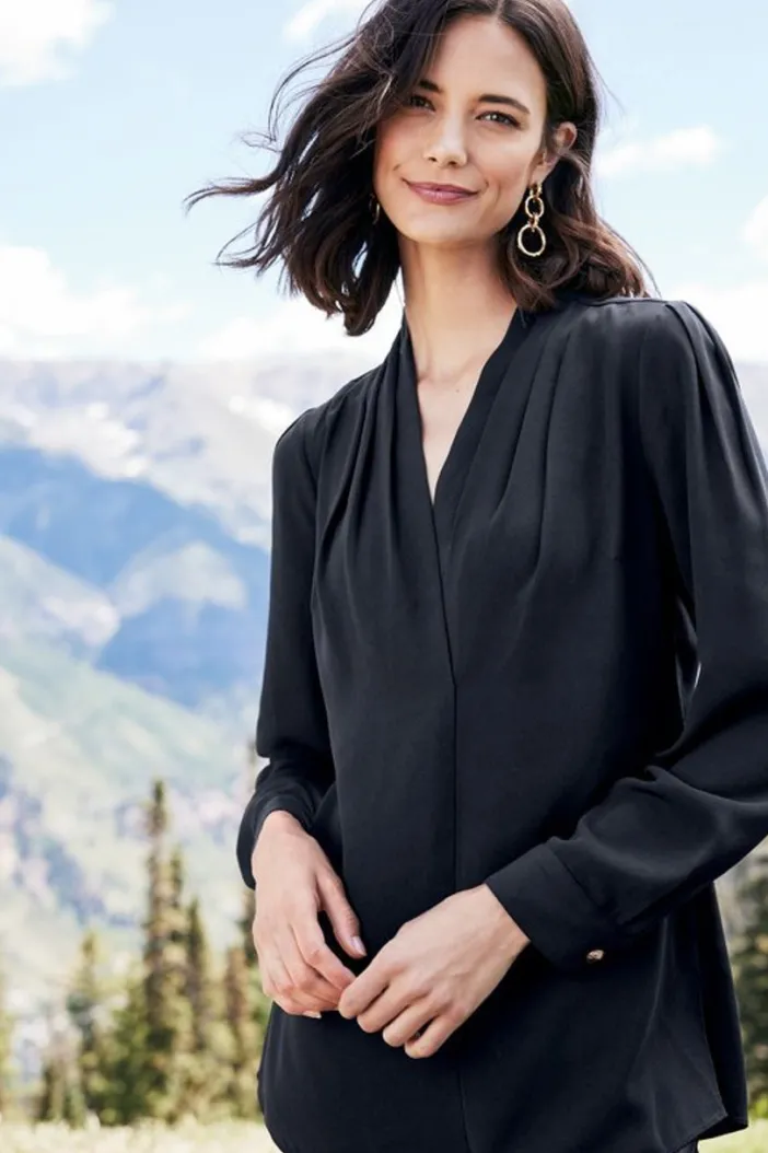 Soft Surroundings Tops|Akira Blouse