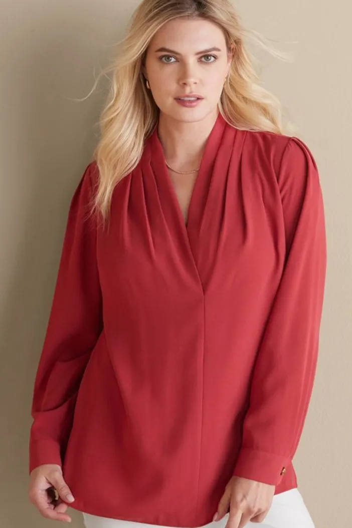 Soft Surroundings Tops|Akira Blouse