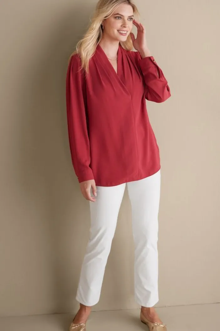 Soft Surroundings Tops|Akira Blouse