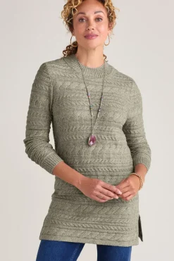 Soft Surroundings Tops|Sweaters & Cardigans|Alena Cable Sweater Tunic
