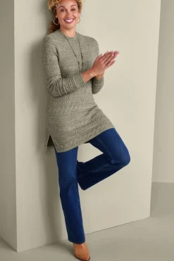 Soft Surroundings Tops|Sweaters & Cardigans|Alena Cable Sweater Tunic
