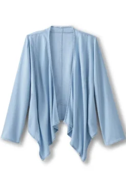 Soft Surroundings Toppers|Jackets & Coats|Alicante Tencel™ Topper LightChambray