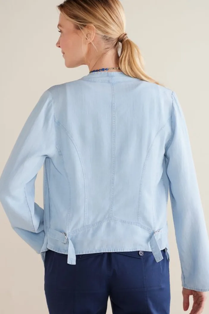 Soft Surroundings Toppers|Jackets & Coats|Alicante Tencel™ Topper LightChambray