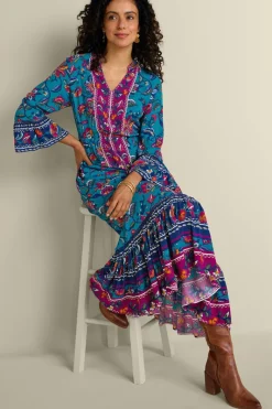 Soft Surroundings Dresses|Allene Maxi Dress SophiaFloral&Border
