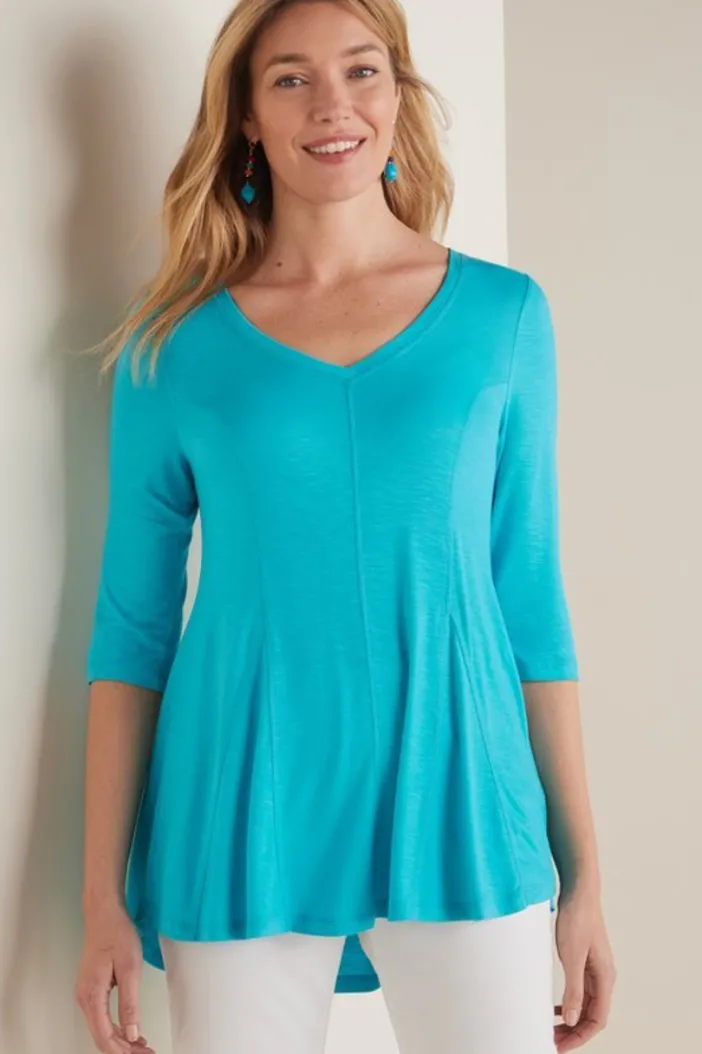 Soft Surroundings Tops|Amelia A-Line Tunic