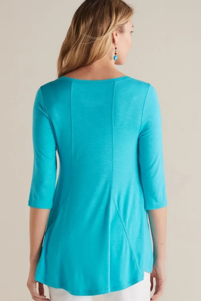 Soft Surroundings Tops|Amelia A-Line Tunic