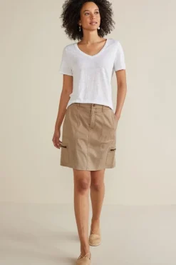 Soft Surroundings Pants|Skirts|Antigua Utility Skort Sesame