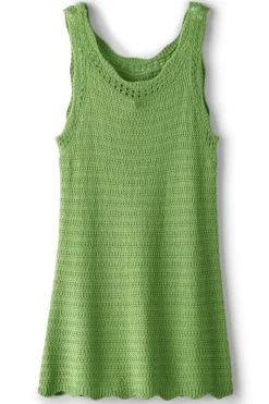 Soft Surroundings Tops|Sweaters & Cardigans|April Crochet Sweater Tank PiquantGreen