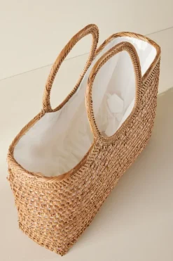 Soft Surroundings Handbags|April Woven Bag Tan