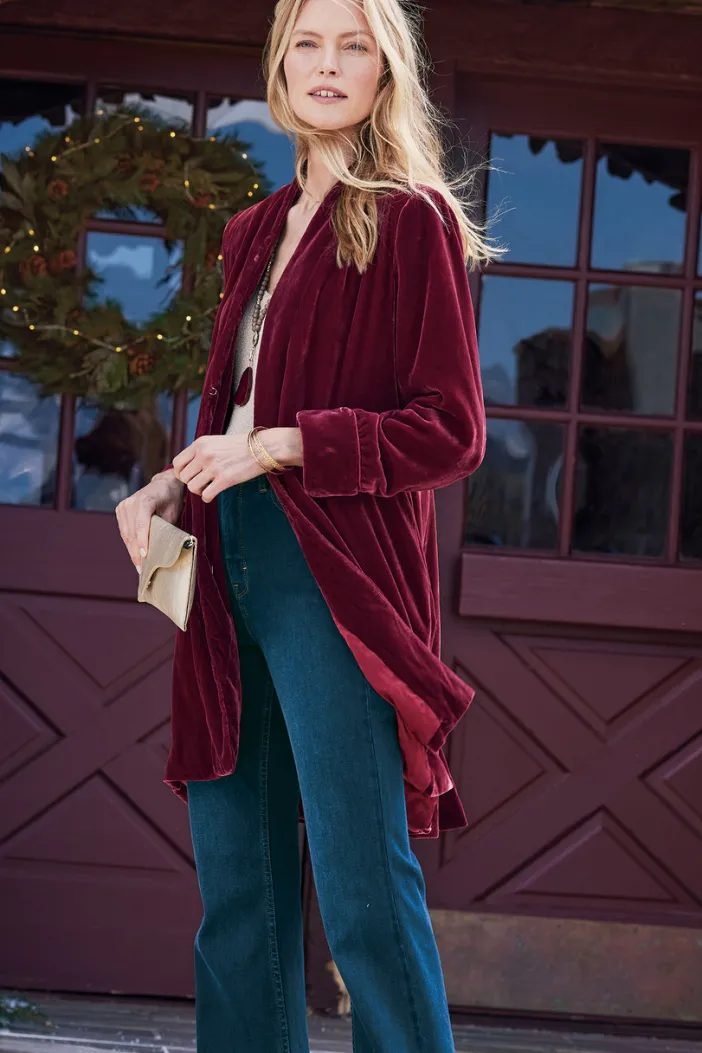 Soft Surroundings Jackets & Coats|Aria Velvet Jacket