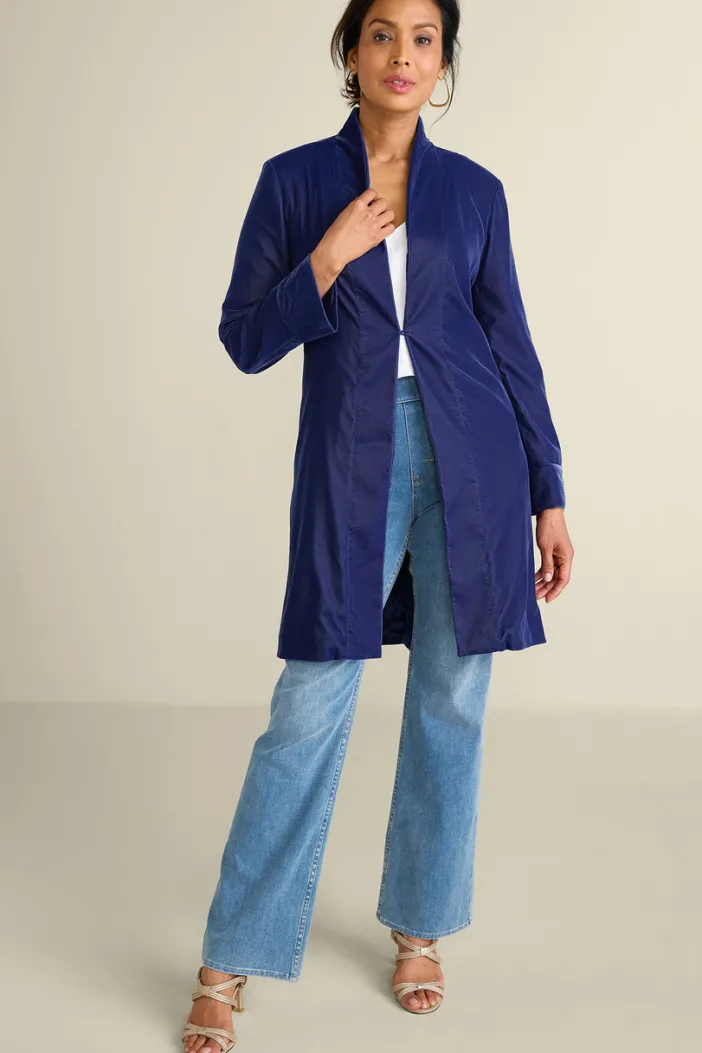Soft Surroundings Jackets & Coats|Aria Velvet Jacket