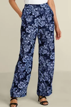 Soft Surroundings Pants|Aria Velvet Wide Leg Pants