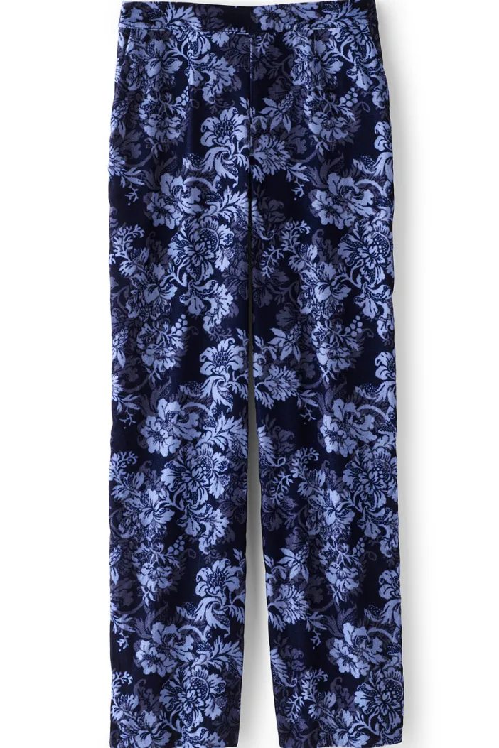 Soft Surroundings Pants|Aria Velvet Wide Leg Pants