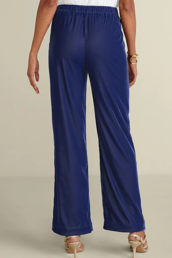 Soft Surroundings Pants|Aria Velvet Wide Leg Pants