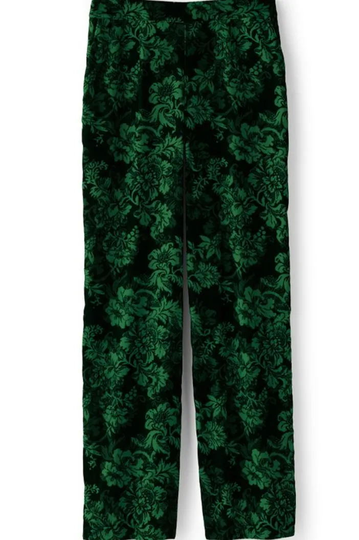 Soft Surroundings Pants|Aria Velvet Wide Leg Pants
