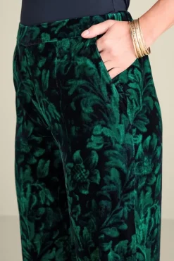 Soft Surroundings Pants|Aria Velvet Wide Leg Pants