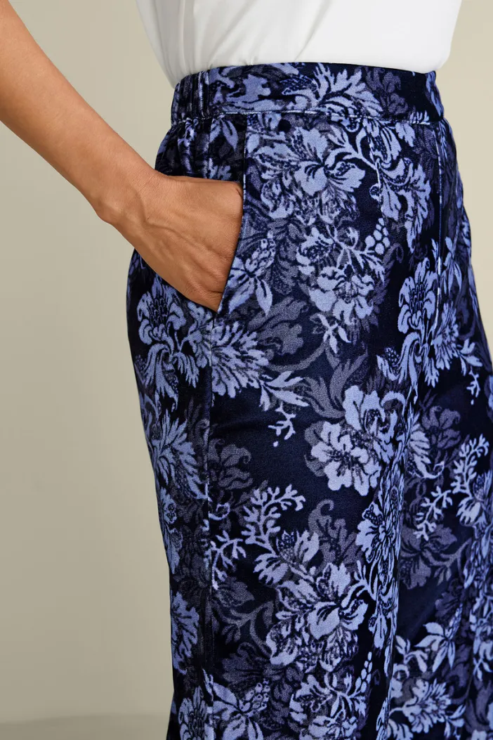 Soft Surroundings Pants|Aria Velvet Wide Leg Pants