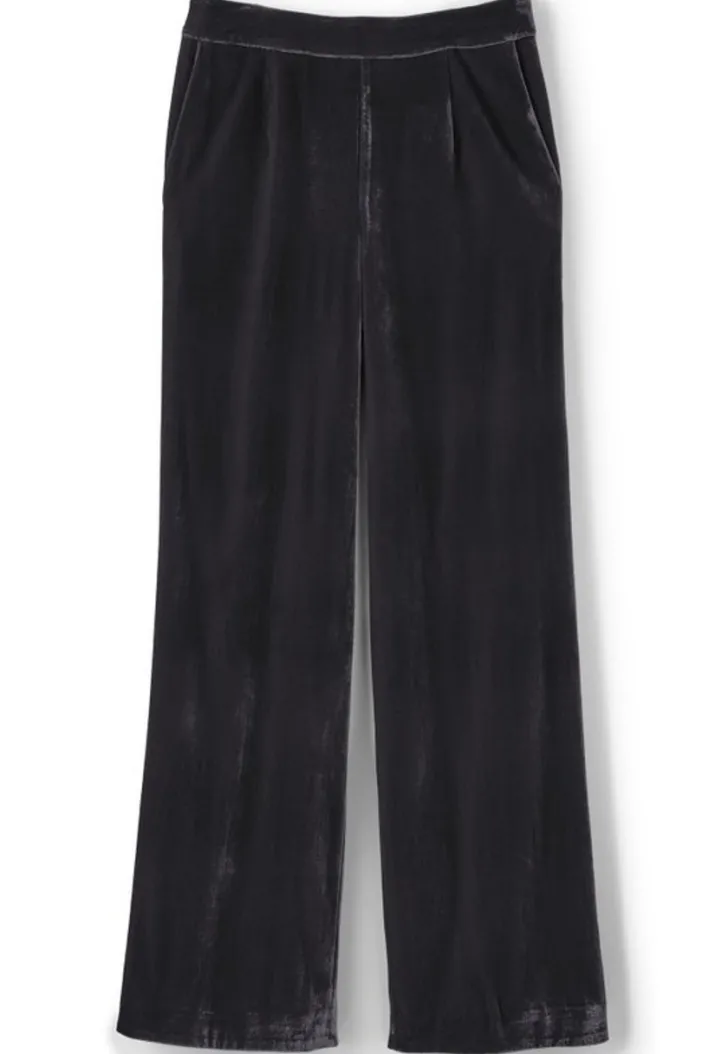 Soft Surroundings Pants|Aria Velvet Wide Leg Pants