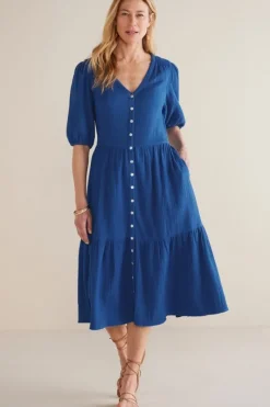 Soft Surroundings Dresses|Arielle Gauze Midi Dress