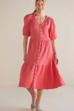 Soft Surroundings Dresses|Arielle Gauze Midi Dress