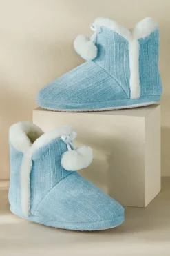 Soft Surroundings Shoes|Ashlyn Cabled Bootie Slippers