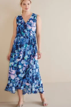 Soft Surroundings Dresses|Ashlyn Maxi Dress PurpleFloral