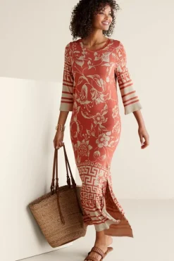 Soft Surroundings Dresses|Asteria Dress CoralFloral