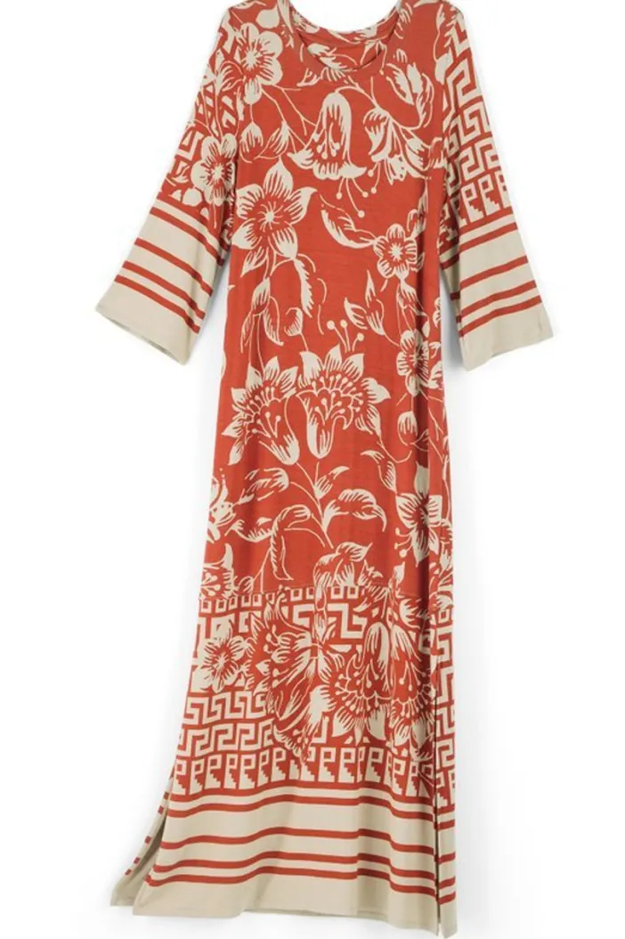 Soft Surroundings Dresses|Asteria Dress CoralFloral