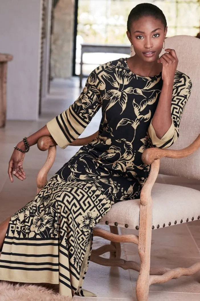 Soft Surroundings Dresses|Asteria Dress CoralFloral