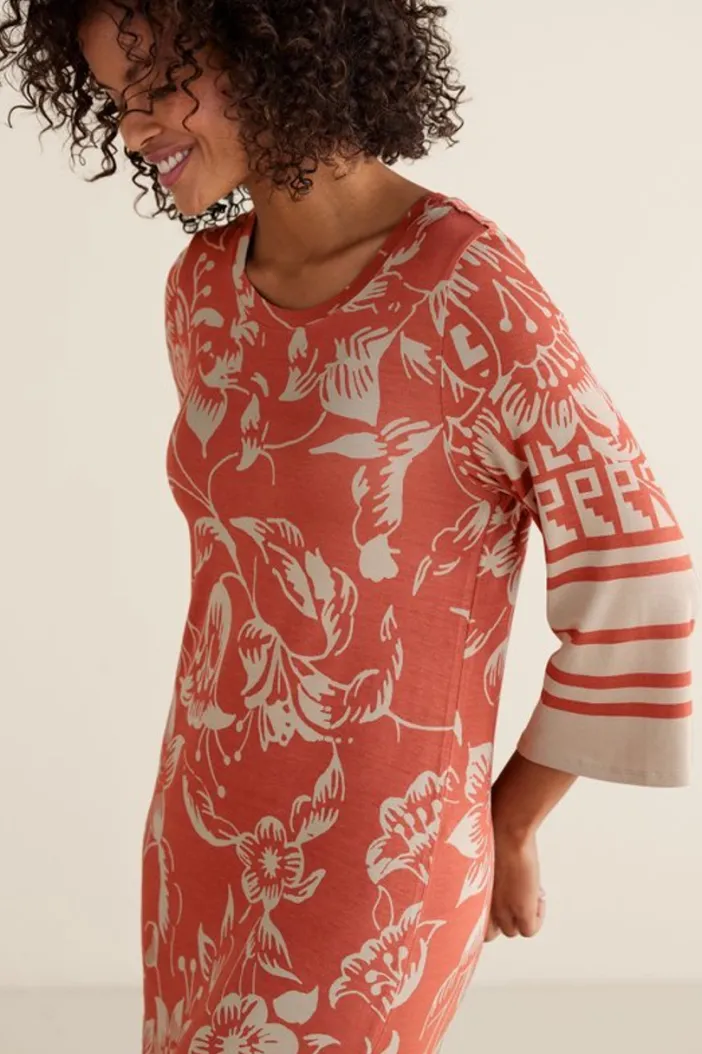 Soft Surroundings Dresses|Asteria Dress CoralFloral