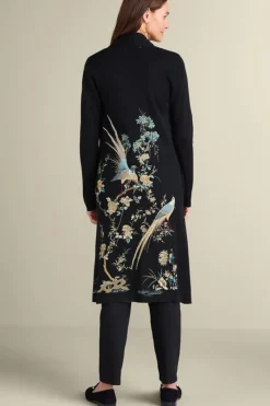 Soft Surroundings Sweaters & Cardigans|Ava Embroidered Cardigan Black