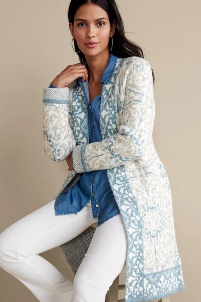 Soft Surroundings Sweaters & Cardigans|Barra Cardigan MedallionMulti