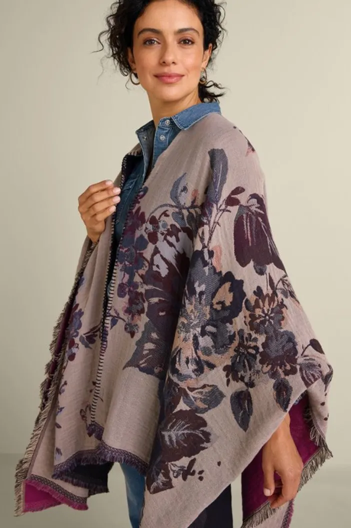 Soft Surroundings Toppers|Jackets & Coats|Beatrix Floral Wrap MidnightMulti