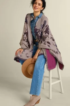 Soft Surroundings Toppers|Jackets & Coats|Beatrix Floral Wrap MidnightMulti