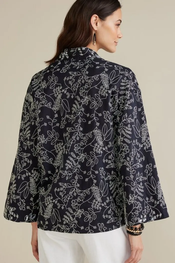 Soft Surroundings Toppers|Jackets & Coats|Beatrix Topper Black