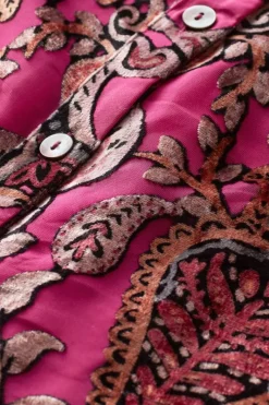 Soft Surroundings Tops|Bellarosa Velvet Tunic PinkScarfBurnout