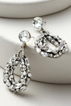 Soft Surroundings Jewelry|Earrings|Belle Crystal Earrings Silver
