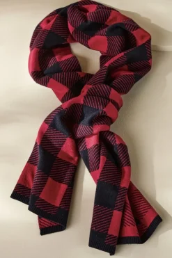 Soft Surroundings Scarves & Wraps|Bera Plaid Scarf RioRedBuffaloCheck