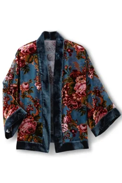 Soft Surroundings Toppers|Jackets & Coats|Bercy Velvet Topper RoseGardenBurnout