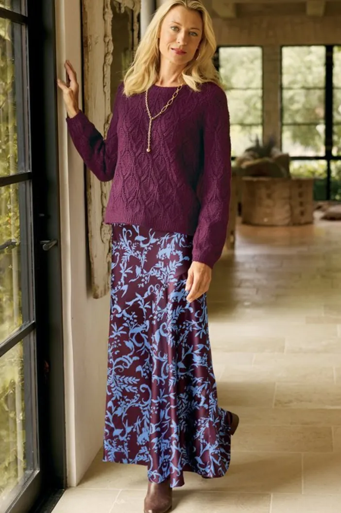 Soft Surroundings Skirts|Blaise Satin Skirt