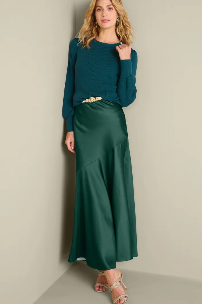 Soft Surroundings Skirts|Blaise Satin Skirt