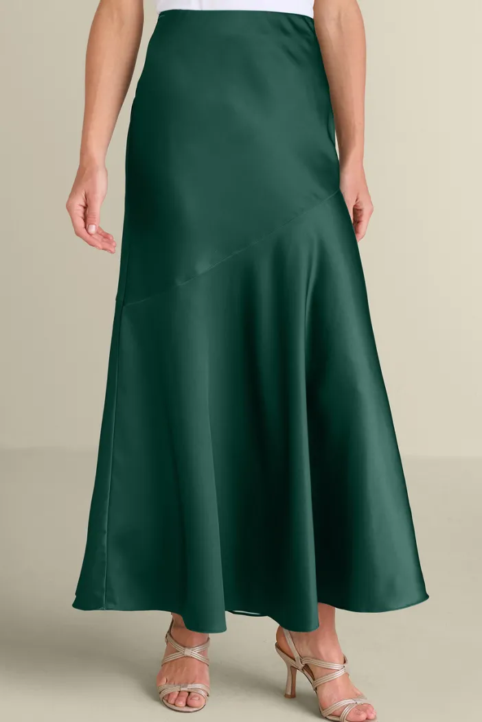 Soft Surroundings Skirts|Blaise Satin Skirt