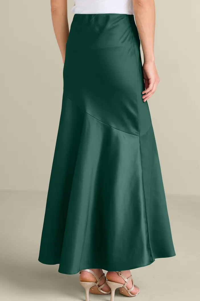 Soft Surroundings Skirts|Blaise Satin Skirt