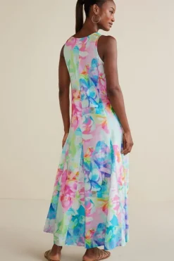 Soft Surroundings Dresses|Brenda Maxi Dress PainterlyMultiFloral